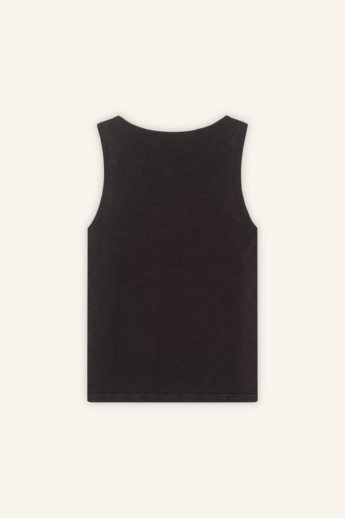 Tank Top Rim in Dunkelbraun von hinten by VIVAL.STUDIO