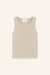 Tank Top Rim in Oatmeal von vorne by VIVAL.STUDIO