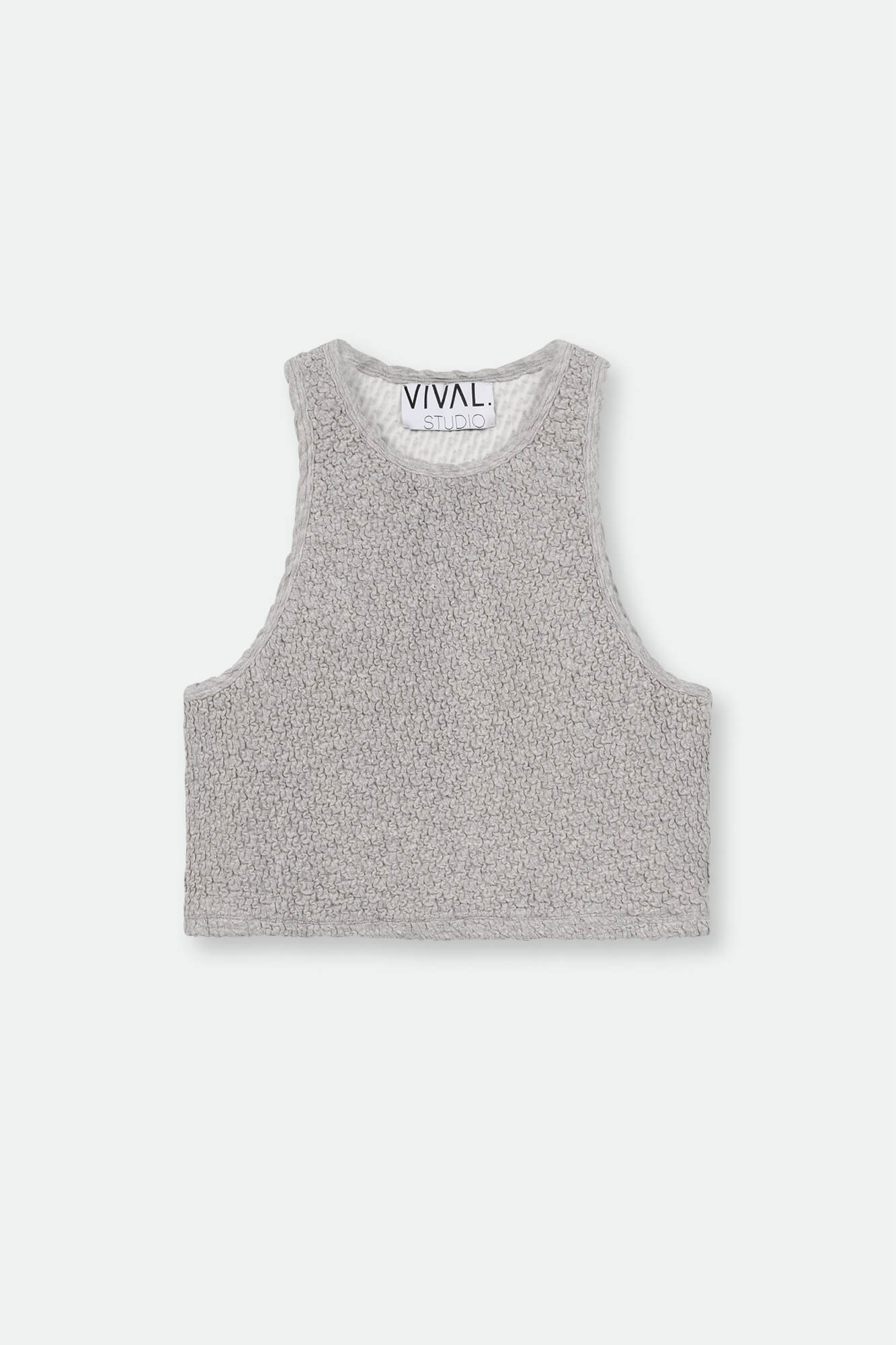 Tank-Top Jane von vorne in grau by VIVAL.STUDIO