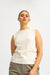 Top Blair in Offwhite von vorne by VIVAL.STUDIO