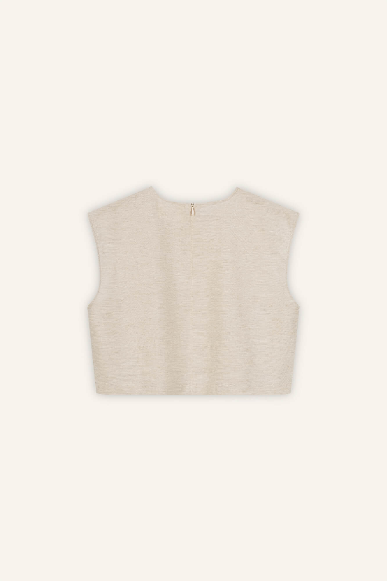 Top Linn in Oatmeal von hinten by VIVAL.STUDIO