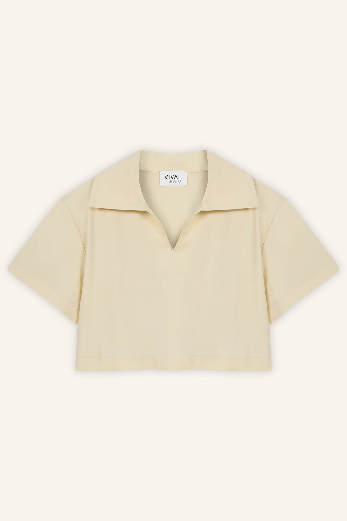 Top Liv in Butter von vorne by VIVAL.STUDIO