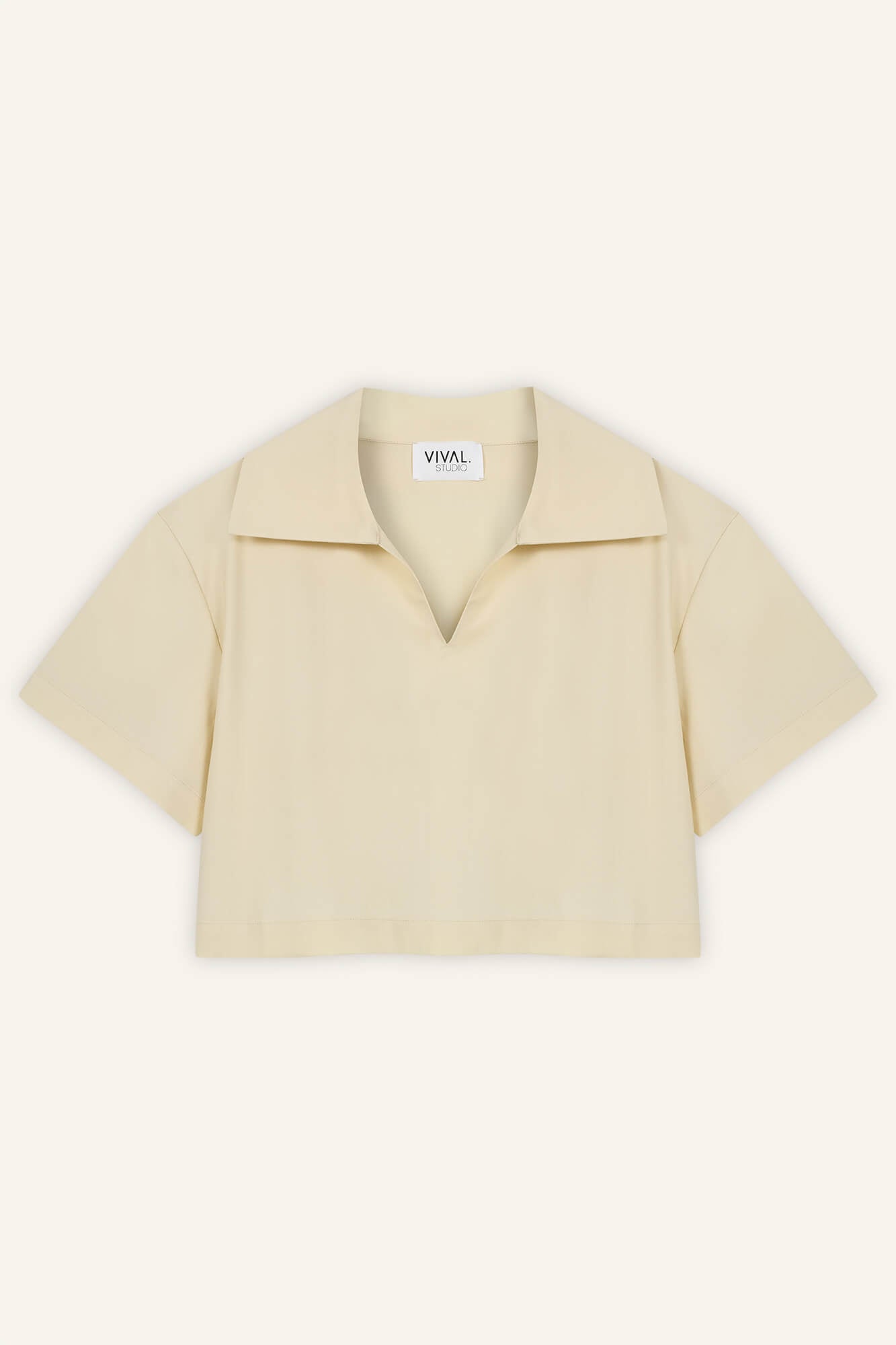 Top Liv in Butter von vorne by VIVAL.STUDIO