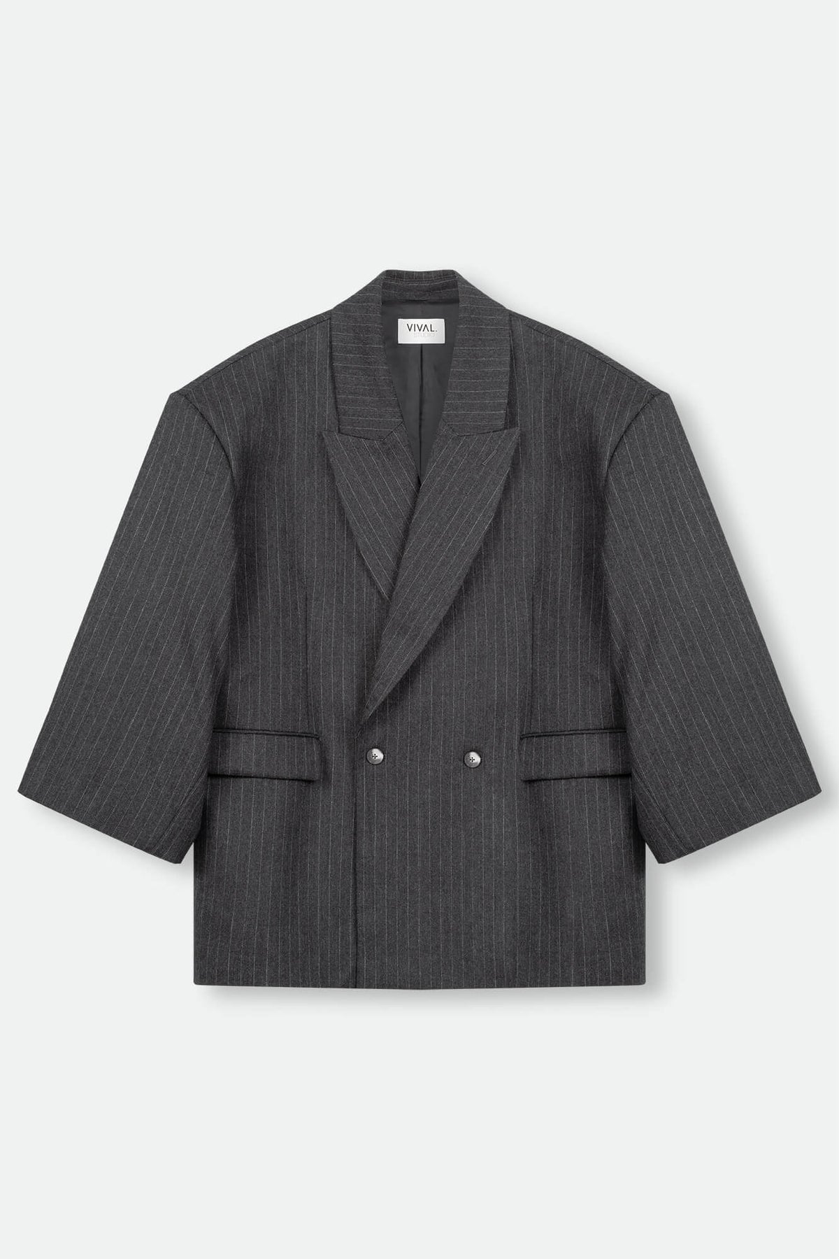 Blazer Hailey in anthrazit von vorne by VIVAL.STUDIO