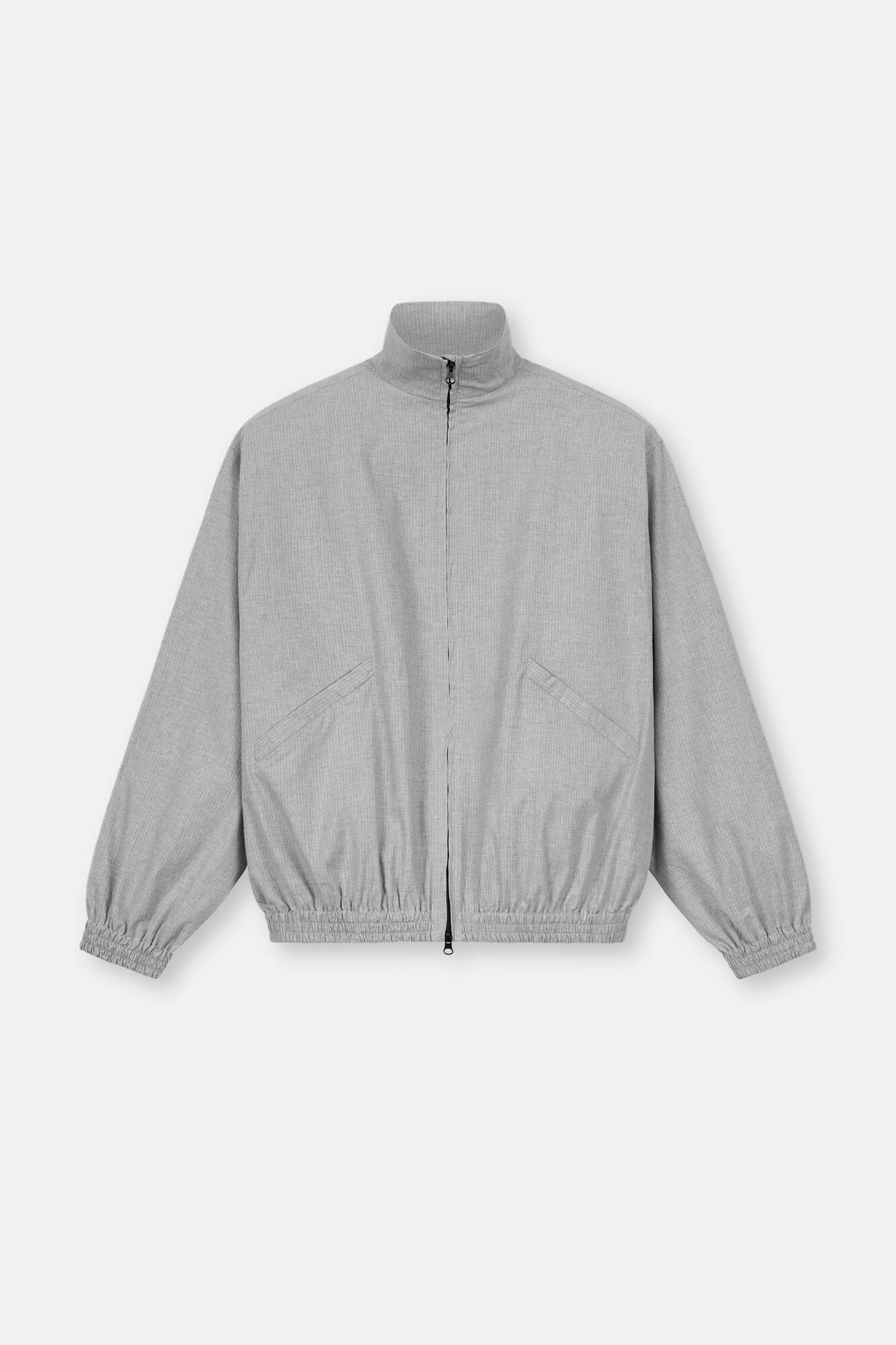 Jacke Kai in hellgrau von vorne by VIVAL.STUDIO