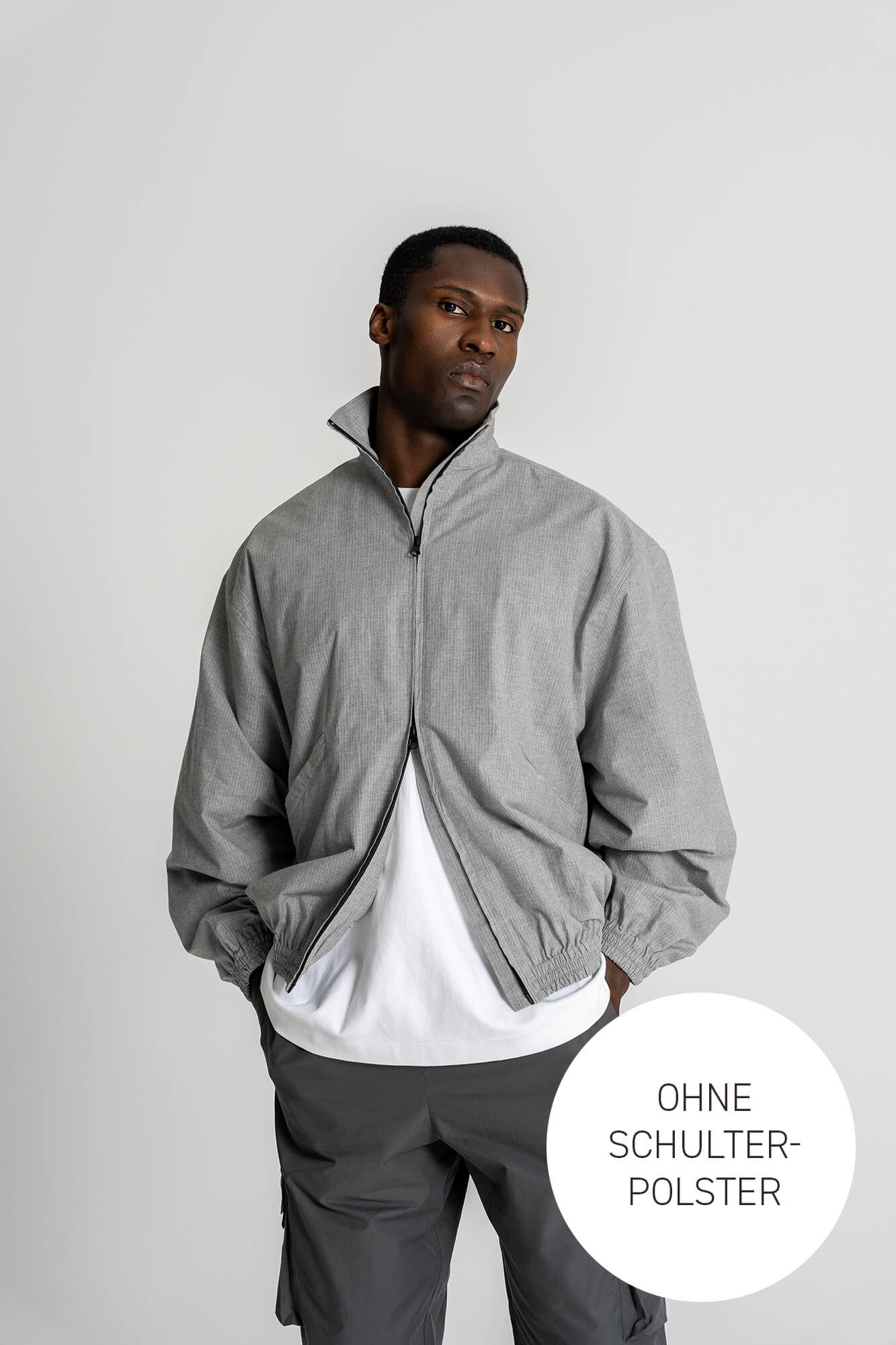 Jacke Kai in hellgrau by VIVAL.STUDIO