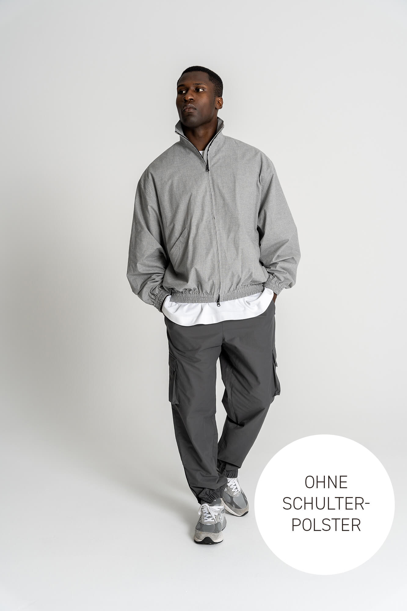 Jacke Kai in hellgrau by VIVAL.STUDIO