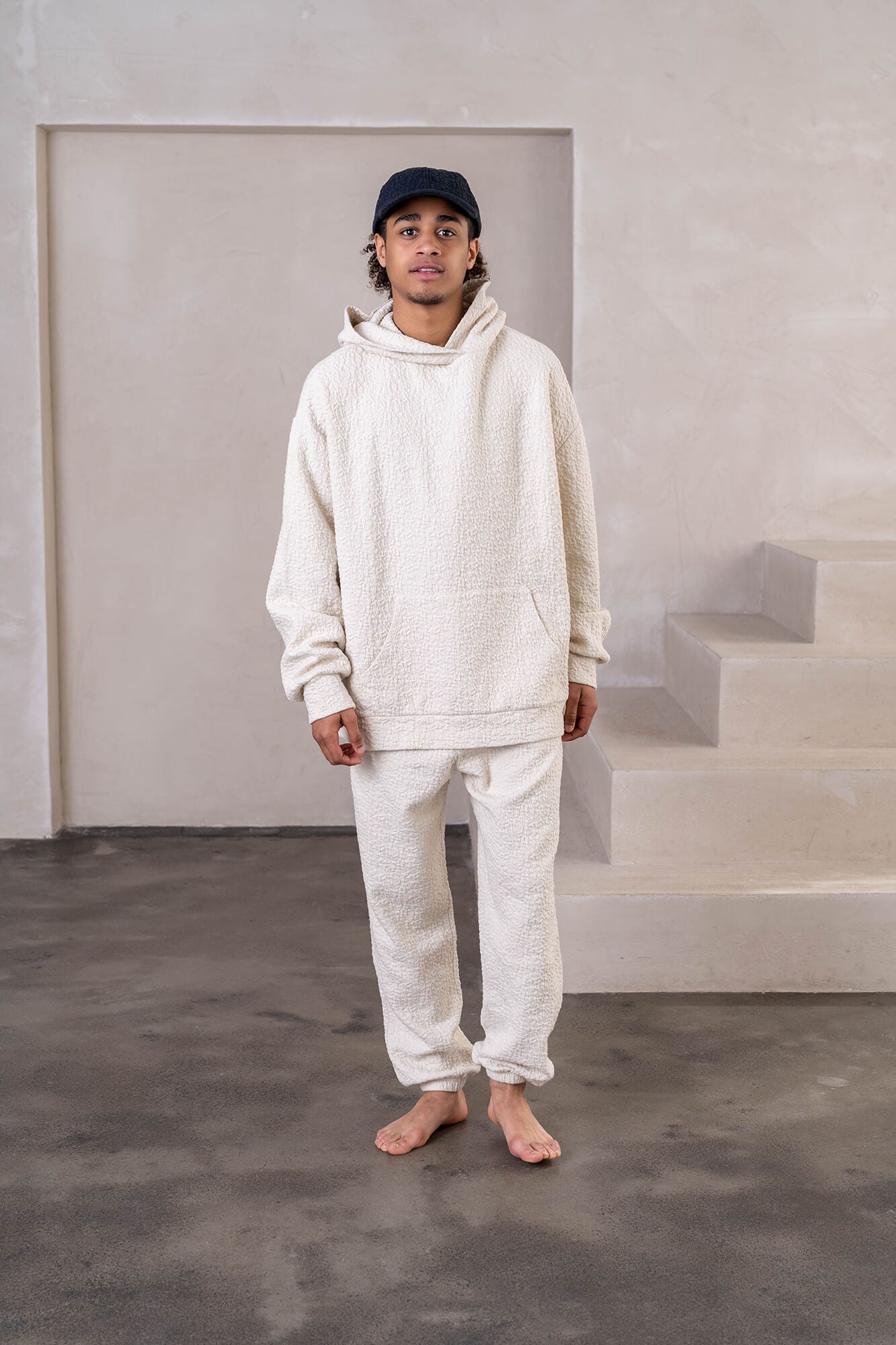 Jogginghose Popcorn in beige by VIVAL.STUDIO