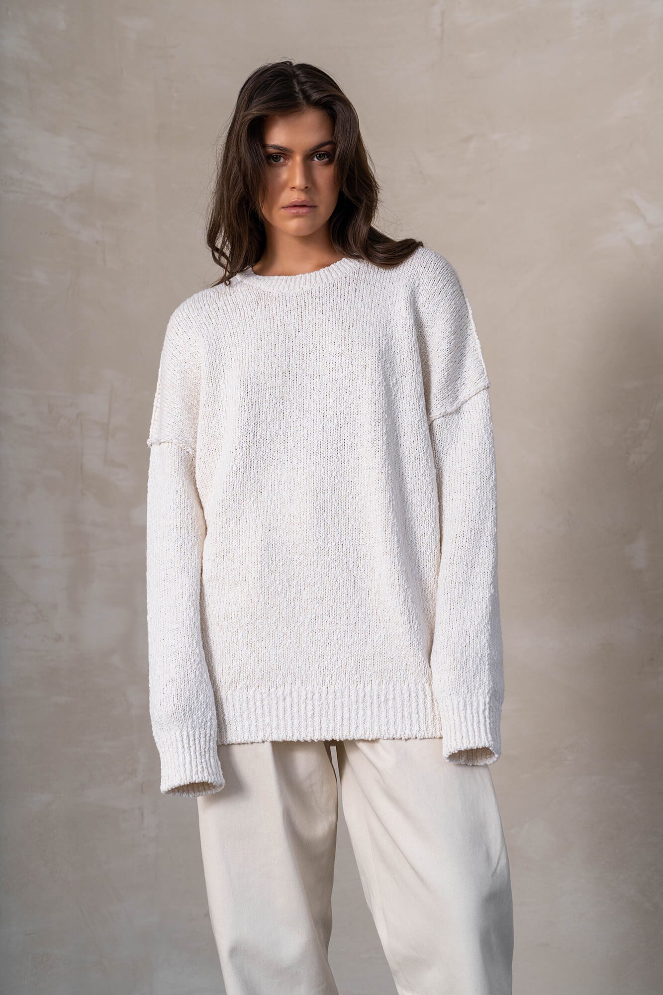 Pullover Toni in sand by VIVAL.STUDIO