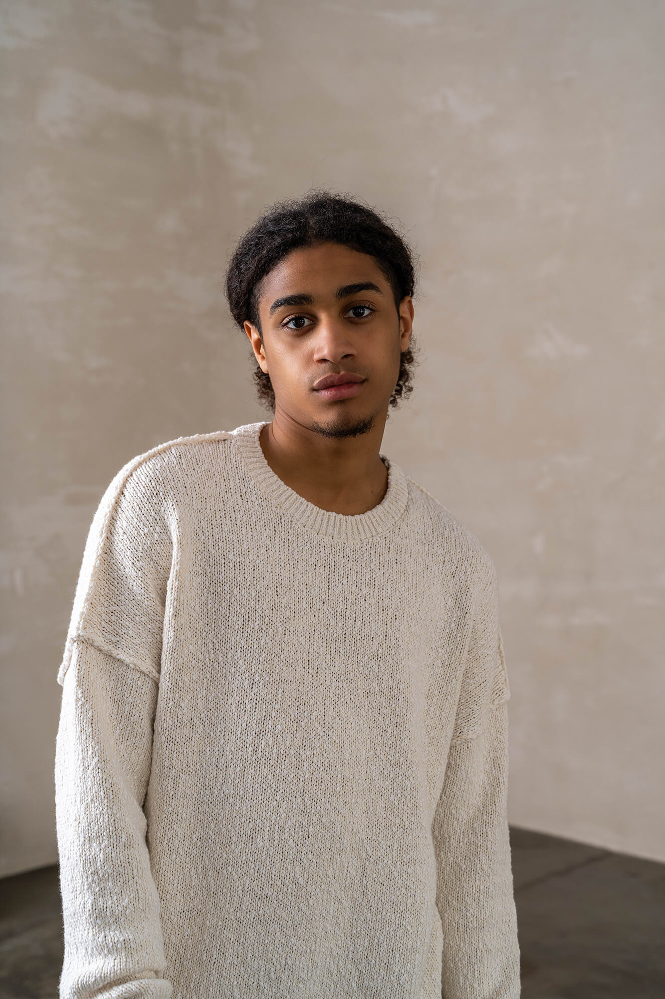 Pullover Toni in sand by VIVAL.STUDIO