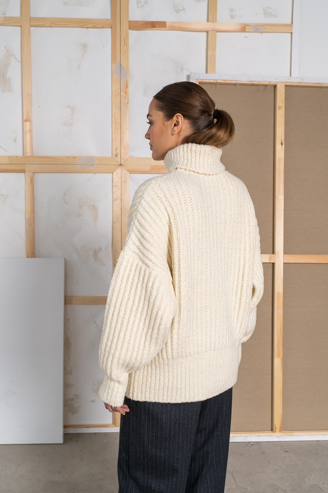 Pullover Lou in offwhite by VIVAL.STUDIO