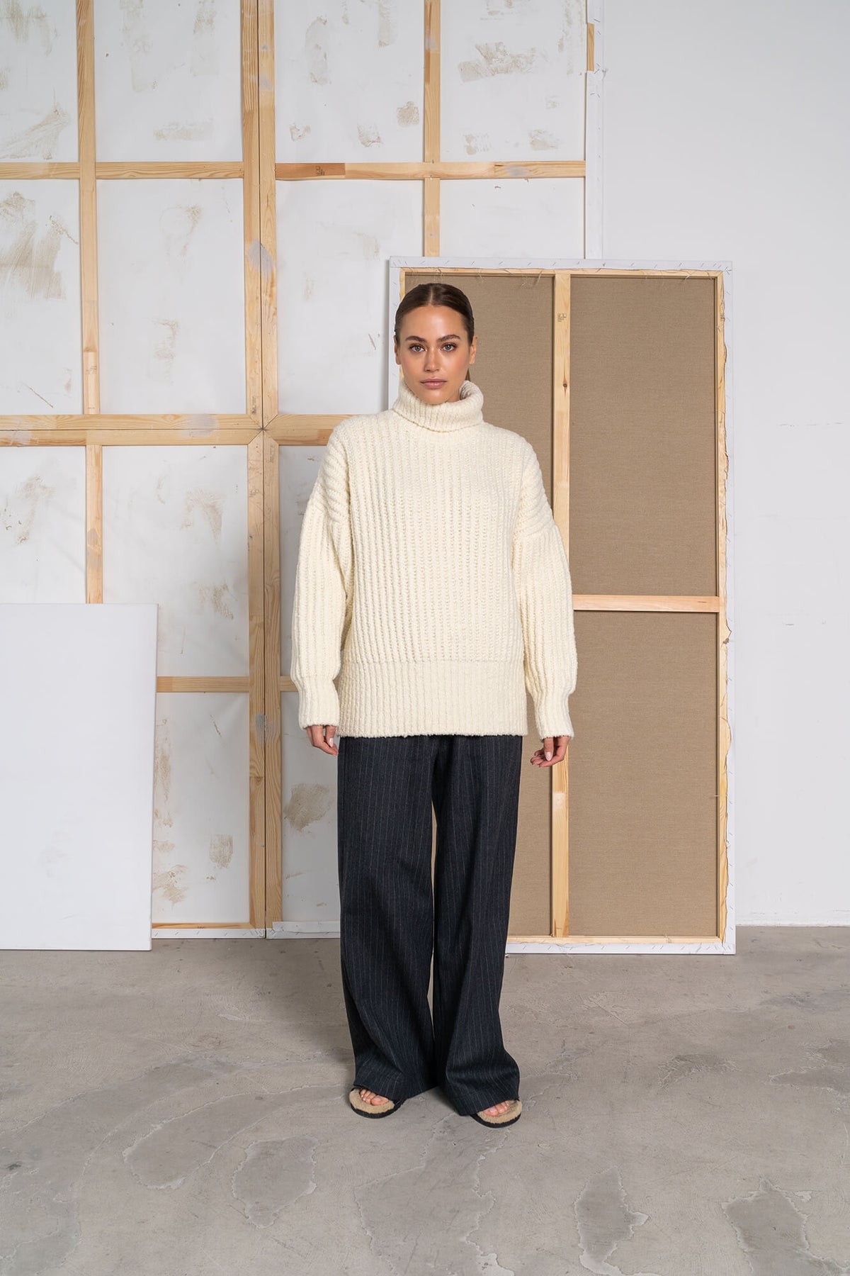 Pullover Lou in offwhite by VIVAL.STUDIO