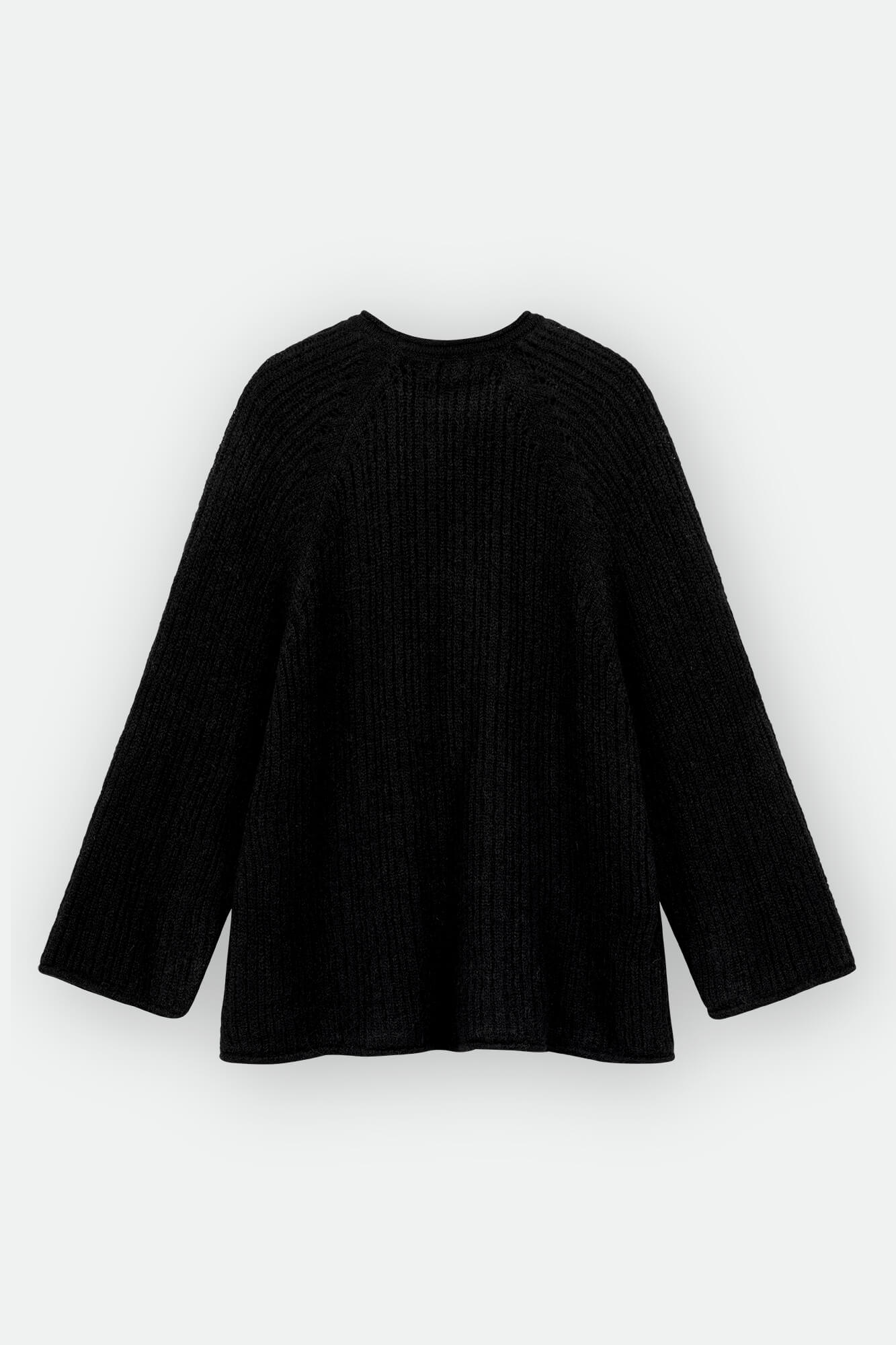 Pullover Philie in schwarz by VIVAL.STUDIO von hinten