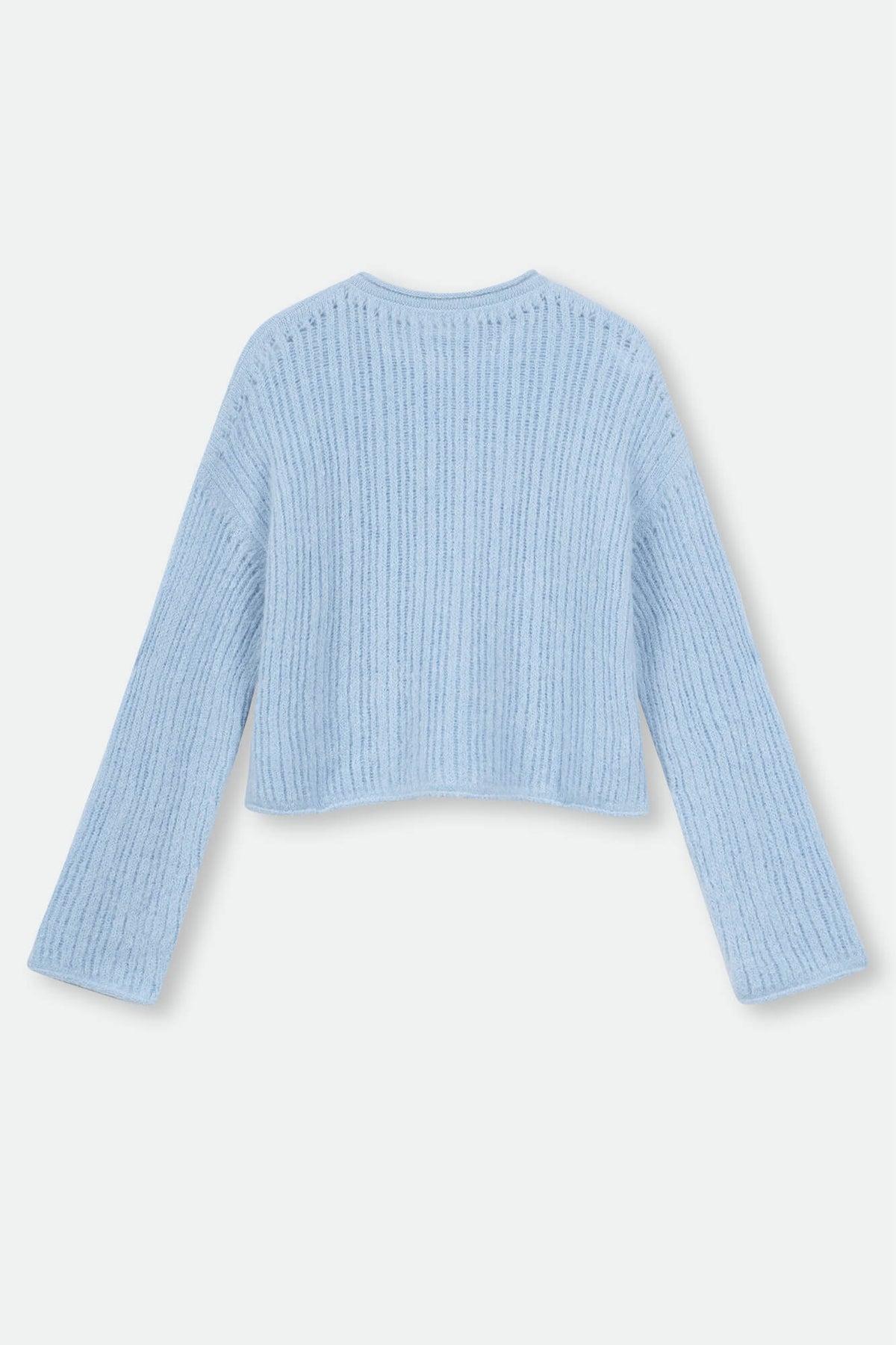 Pullover Pya in blau by VIVAL.STUDIO von hinten