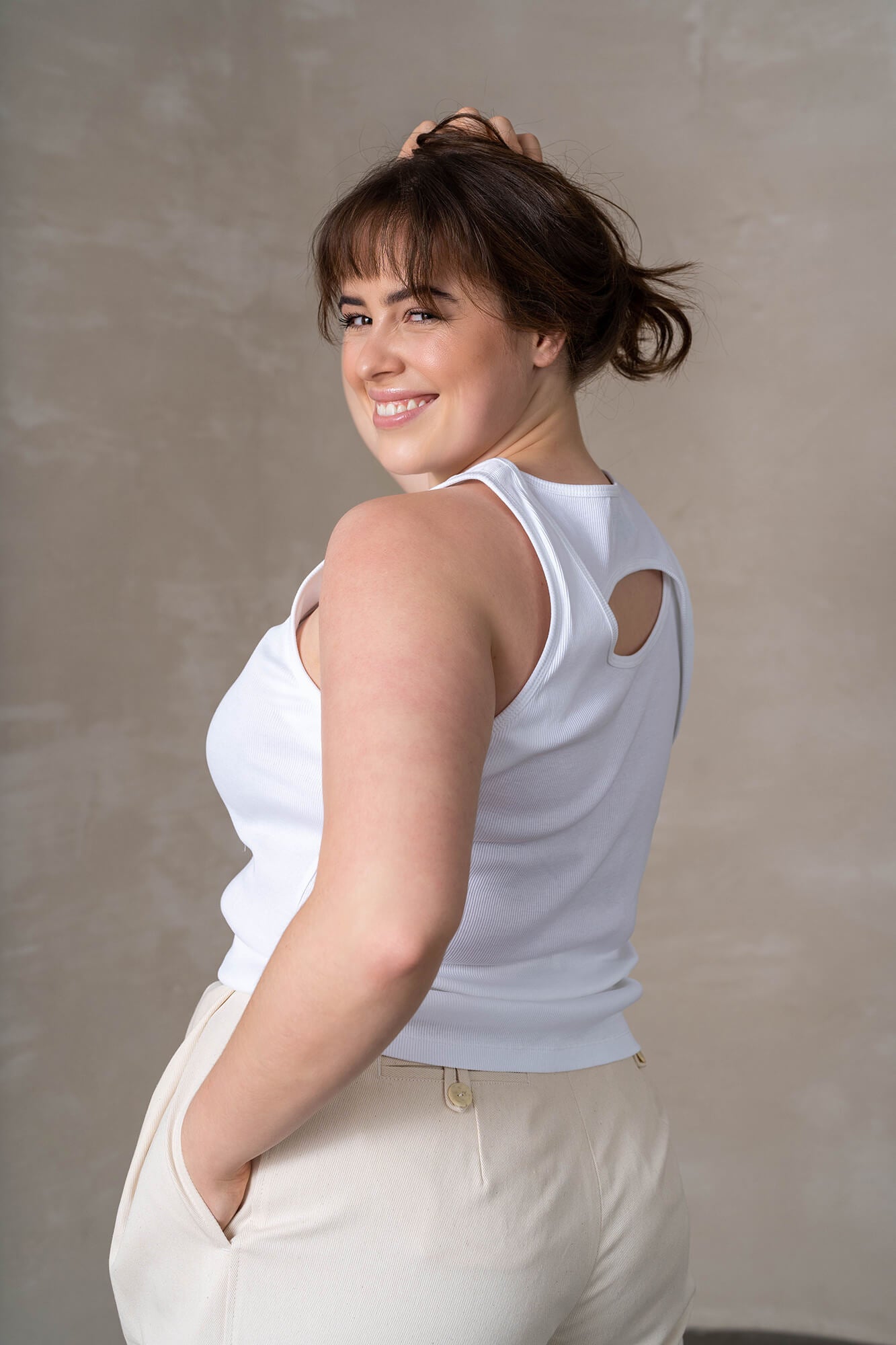Tanktop Taja in weiß by VIVAL.STUDIO