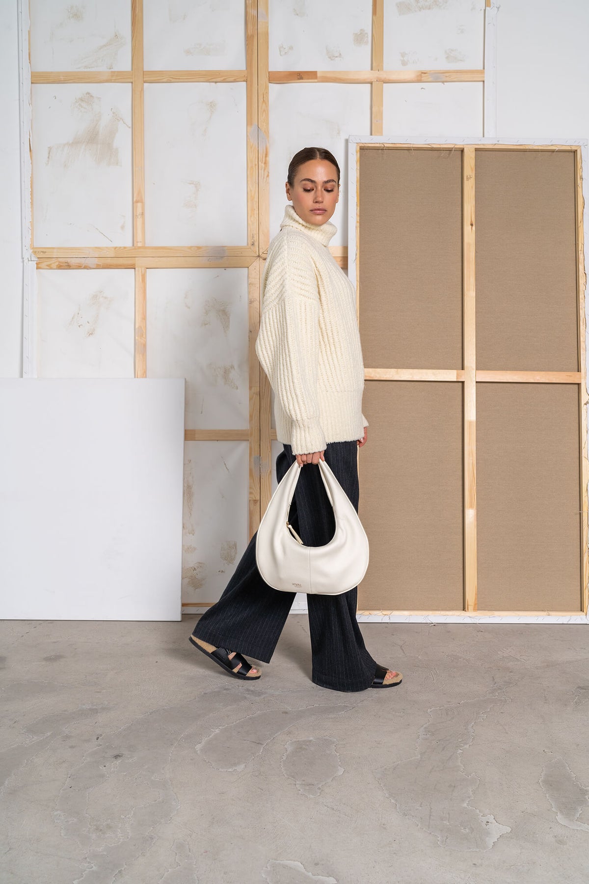 Tasche Sunny in beige by VIVAL.STUDIO