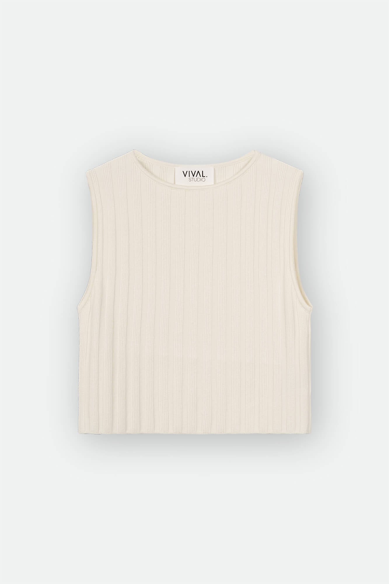 Top Romy in ivory by VIVAL.STUDIO von vorne