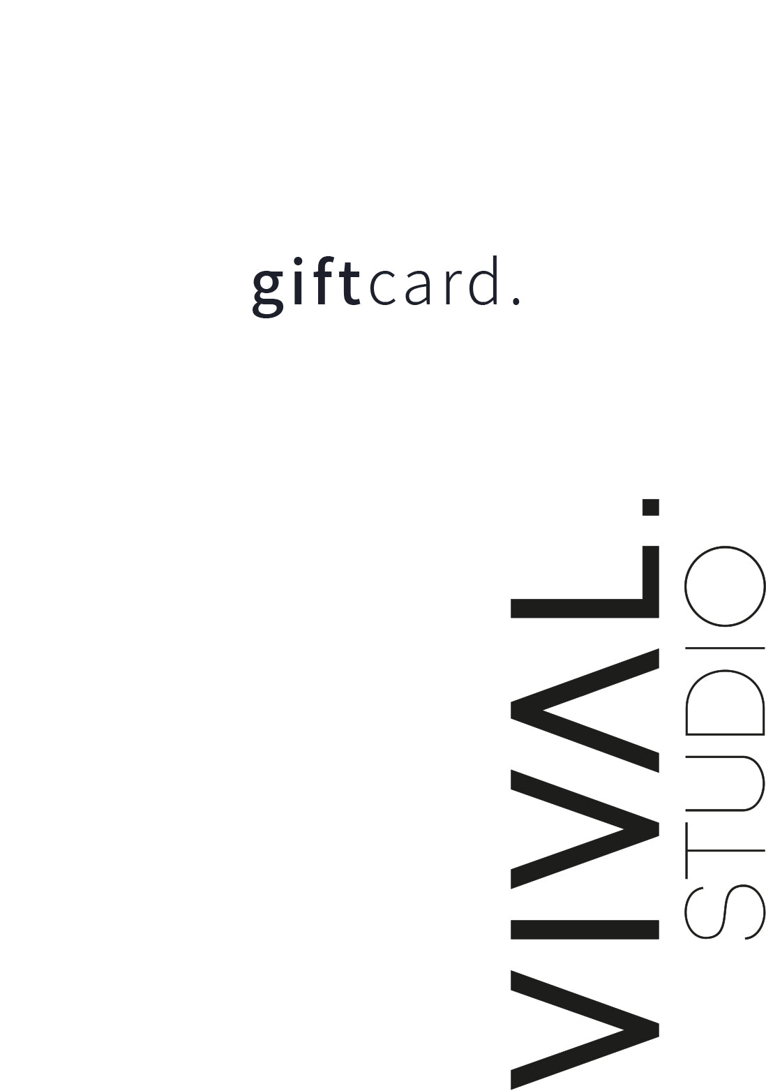 VIVAL.STUDIO Giftcard