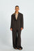 Blazer Liv in Dunkelbraun von vorne by VIVAL.STUDIO