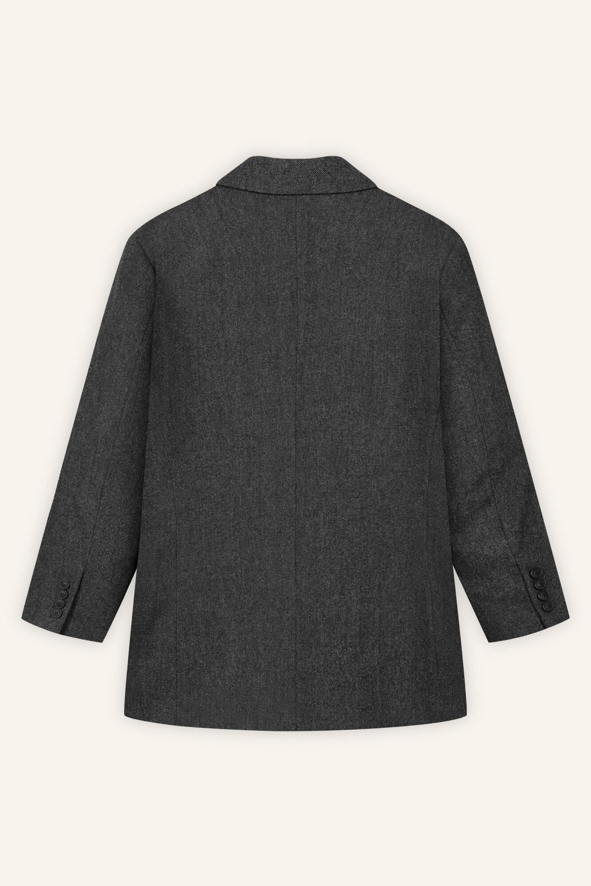 Blazer Livia in Asphalt Melange von hinten by VIVAL.STUDIO