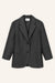 Blazer Livia in Asphalt Melange von vorne by VIVAL.STUDIO