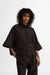 Bluse Nala in Dunkelbraun von vorne by VIVAL.STUDIO