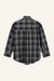 Bluse Olivia in Dunkelbraun von hinten by VIVAL.STUDIO