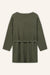 Cardigan Lindsay in Oliv von hinten by VIVAL.STUDIO