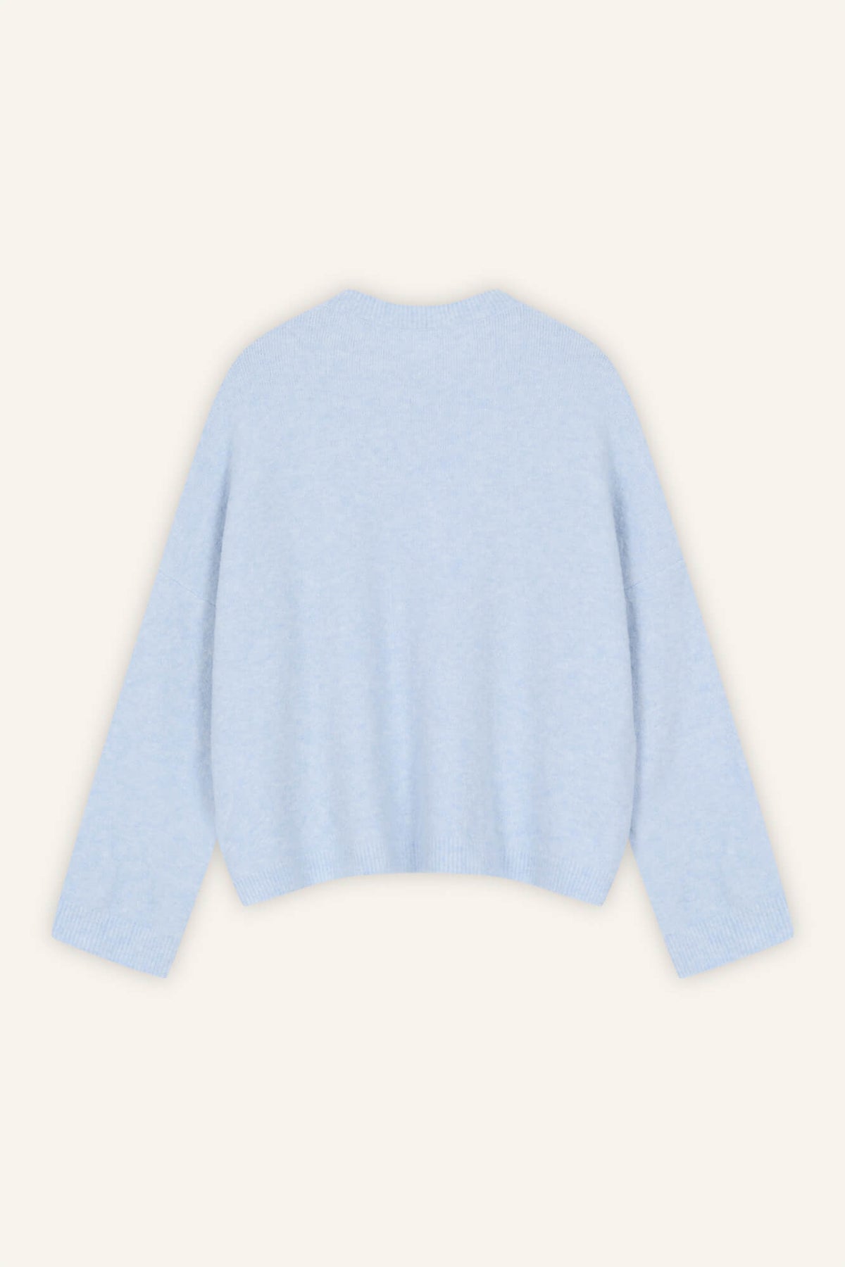 Cardigan Nad in Hellblau von Hinten by VIVAL.STUDIO