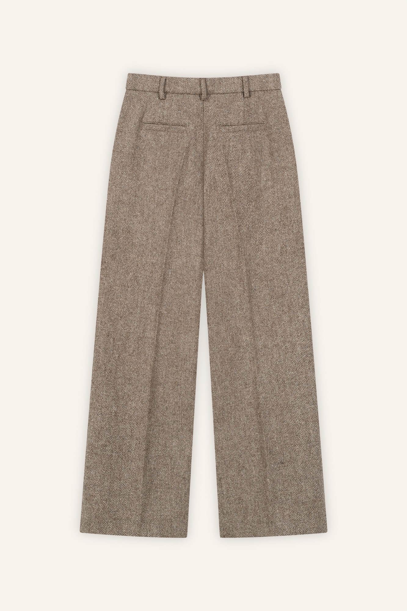 Hose Alba in Braun Multi von hinten by VIVAL.STUDIO