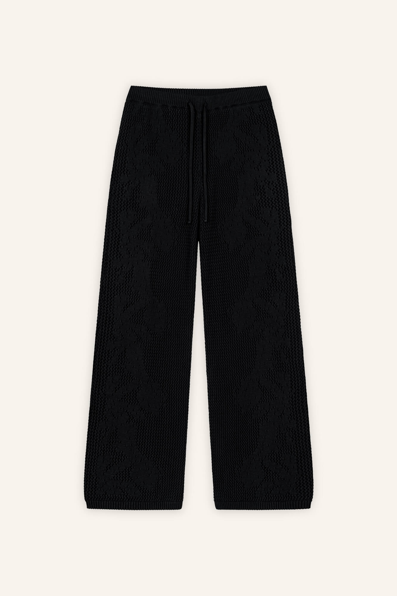 Hose Clea in Schwarz von vorne by VIVAL.STUDIO