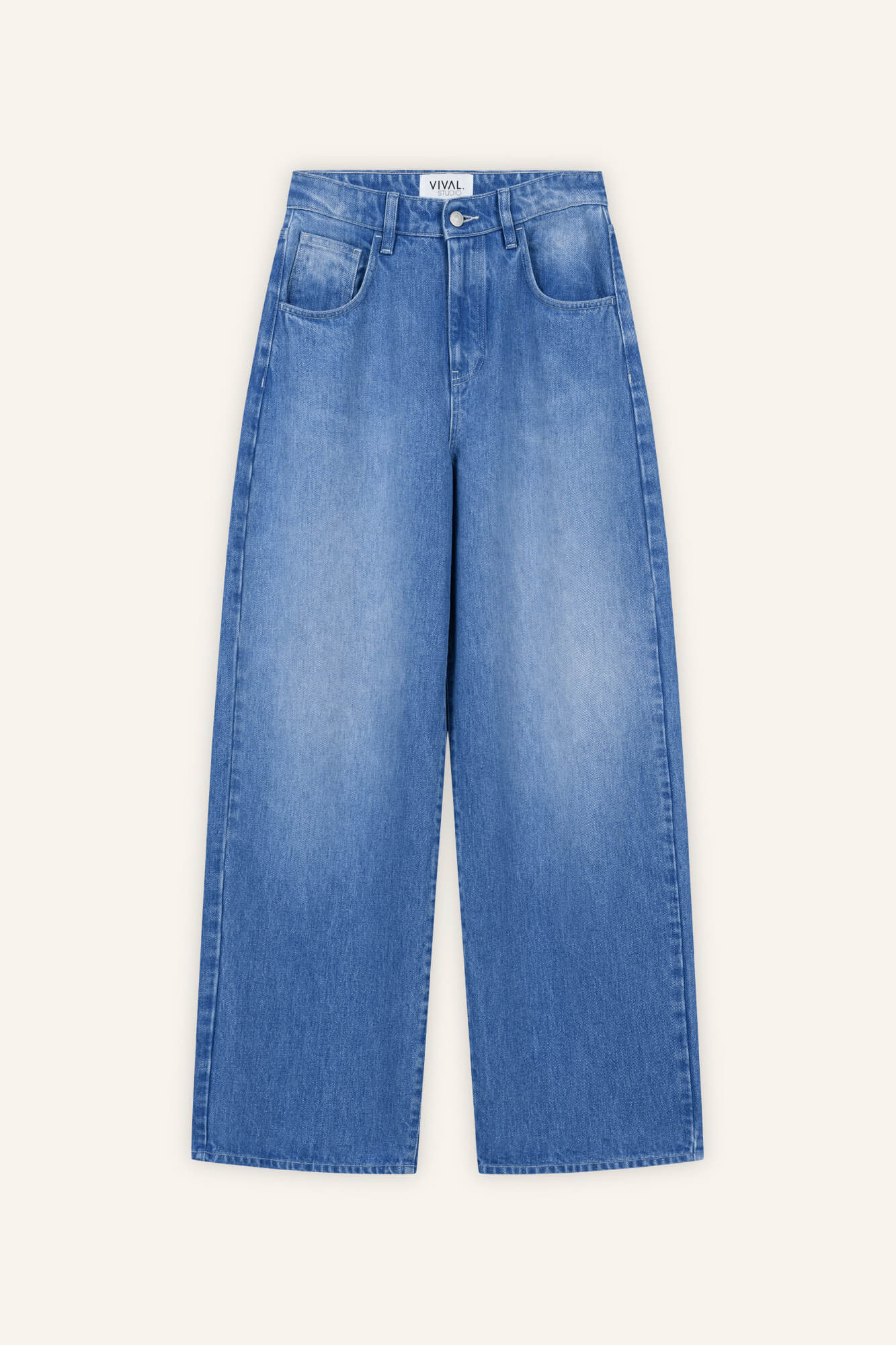 Hose Jale in Blau von vorne by VIVAL.STUDIO