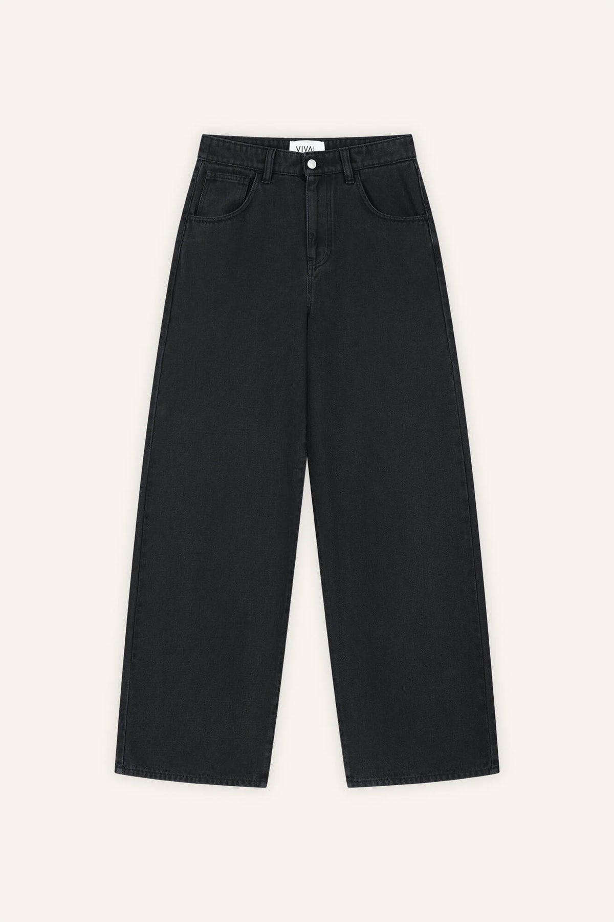 Hose Jale in Schwarz von vorne by VIVAL.STUDIO