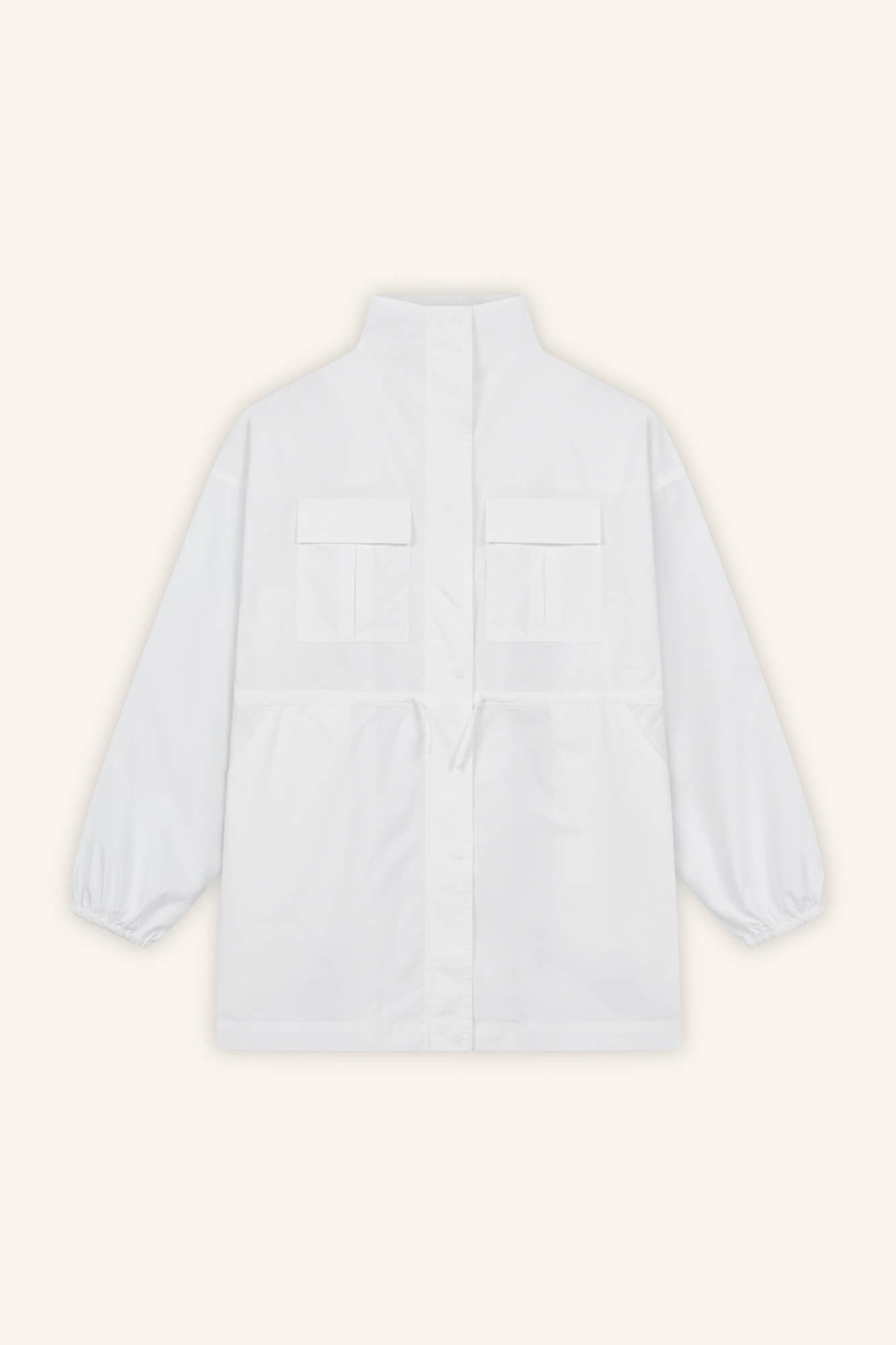 Jacke Nale in Offwhite von vorne by VIVAL.STUDIO