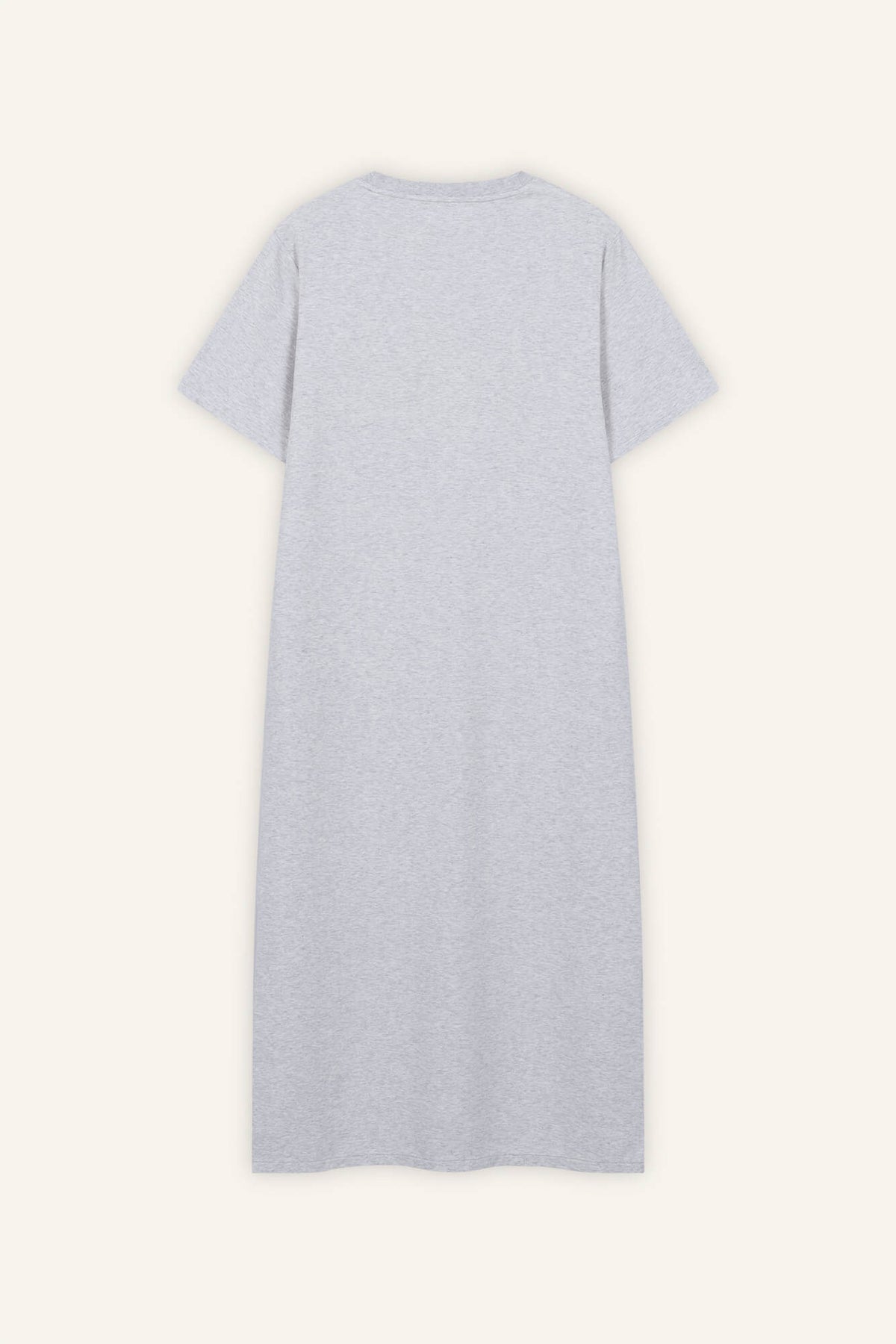 Kleid Lou in Hellgrau Melange von hinten by VIVAL.STUDIO