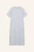 Kleid Lou in Hellgrau Melange von vorne by VIVAL.STUDIO