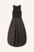Kleid Nala in Dunkelbraun von hinten by VIVAL.STUDIO
