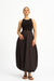 Kleid Nala in Dunkelbraun von vorne by VIVAL.STUDIO