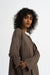 Kleid Rim in Nougat von vorne by VIVAL.STUDIO