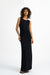 Kleid Rim in Schwarz von vorne by VIVAL.STUDIO