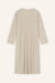 Kleid Romy in Oatmeal von hinten by VIVAL.STUDIO