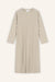 Kleid Romy in Oatmeal von vorne by VIVAL.STUDIO