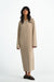 Kleid Romy in Oatmeal von vorne by VIVAL.STUDIO