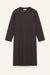 Kleid Sue in Dunkelbraun Crochet von vorne by VIVAL.STUDIO