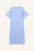 Kleid Sue in Hellblau von hinten by VIVAL.STUDIO