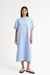 Kleid Sue in Hellblau von vorne by VIVAL.STUDIO
