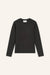 Langarmshirt Lina in Dunkelbraun von vorne by VIVAL.STUDIO