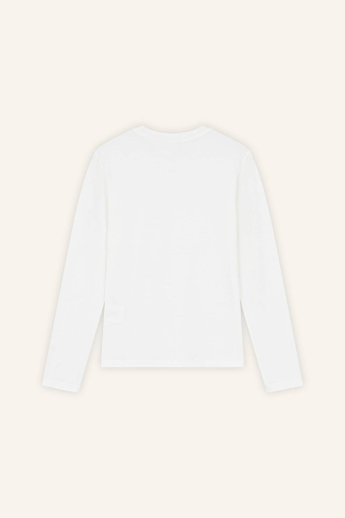 Langarmshirt Lina in Offwhite von hinten by VIVAL.STUDIO