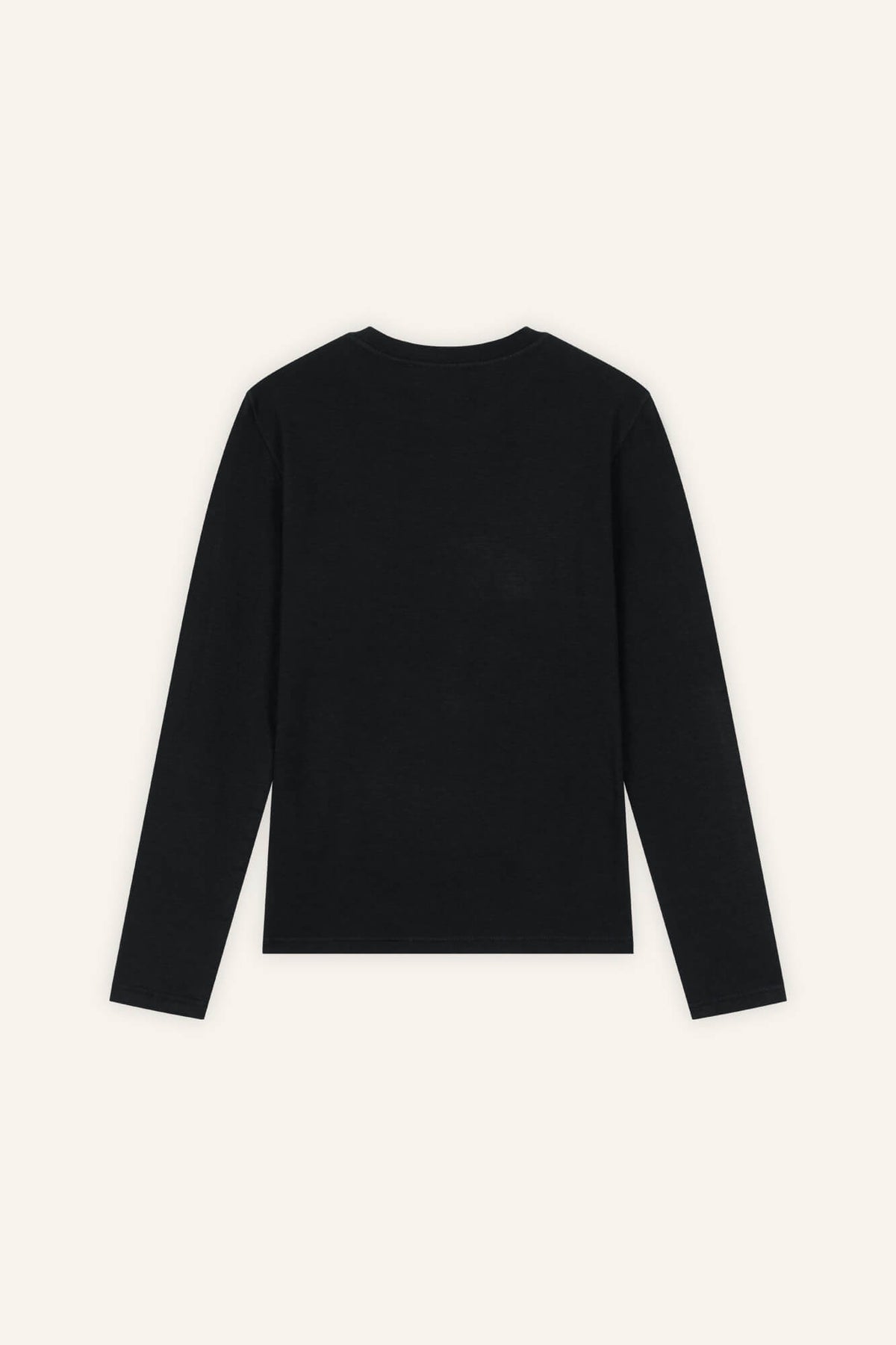 Langarmshirt Lina in Schwarz von hinten by VIVAL.STUDIO