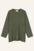 Langarmshirt Romy in Oliv von vorne by VIVAL.STUDIO
